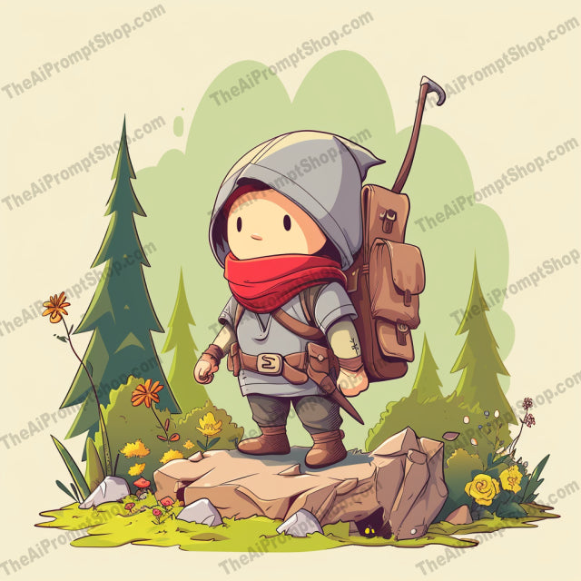 Miniature Explorers AI MidJourney Image Prompt, Character Art, 4254