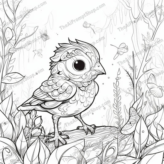AI Midjourney Prompt for Coloring Pages - 2918