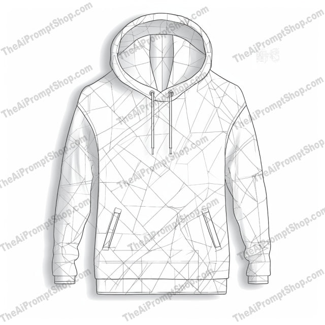 AI Midjourney Prompt for Elegant Hoodie Template