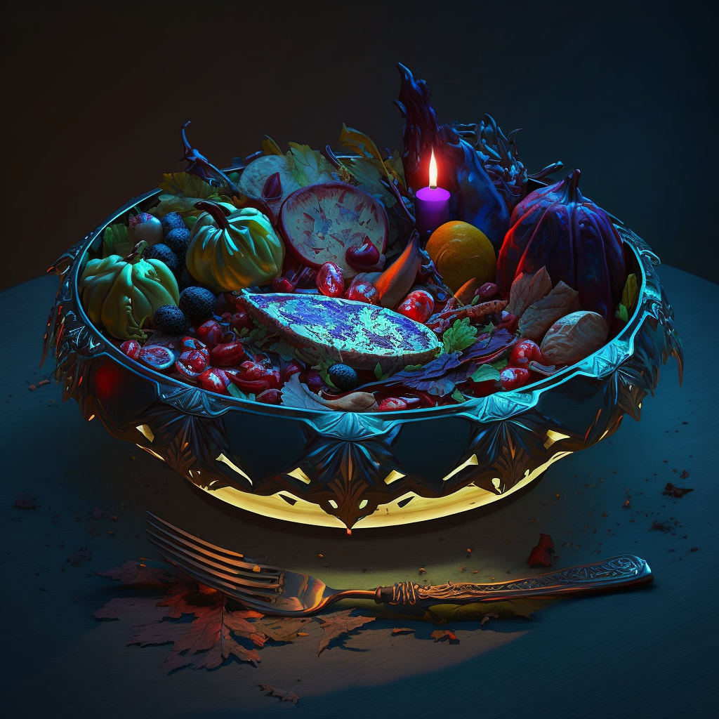 AI Midjourney Prompt for Food - Dark Fantasy Dish