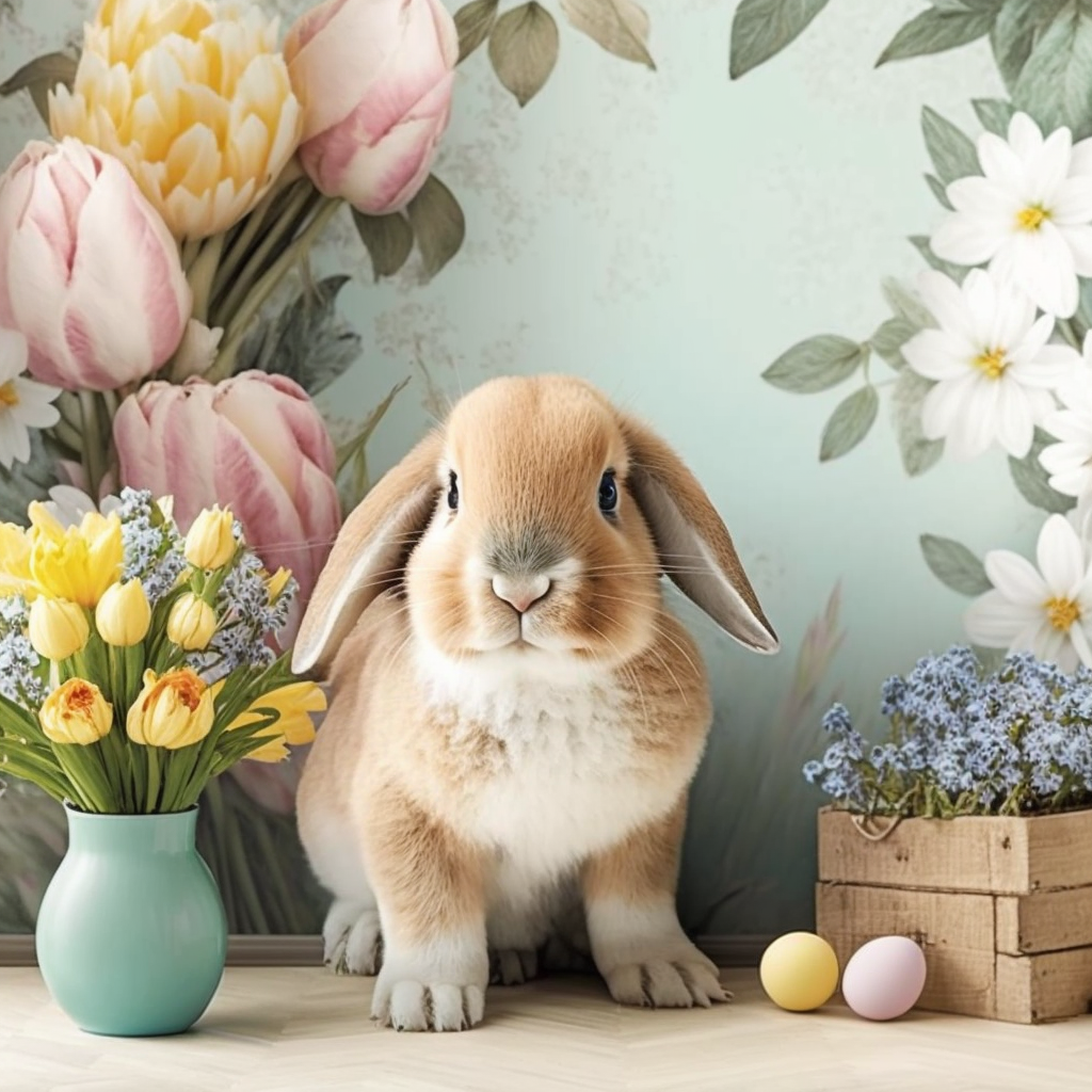 AI Midjourney Prompt for Easter - Easter Bunny