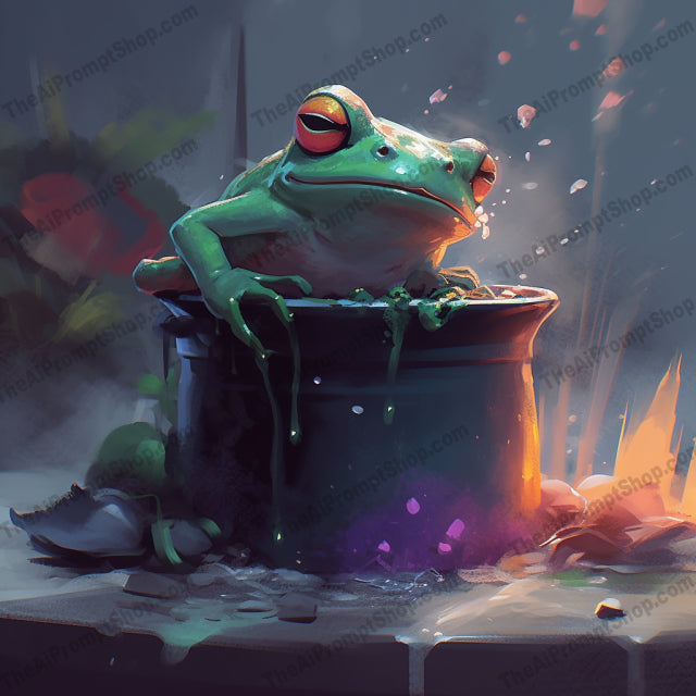 AI Midjourney Prompt for C81 - Storybook Illustrations - Frog Overflow