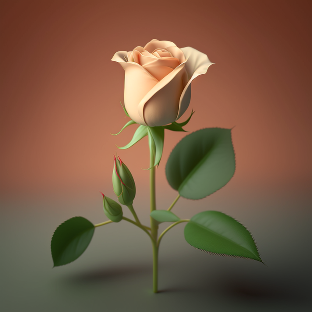 AI Midjourney Prompt for Mockup  - Beautiful Rose in Full Bloom