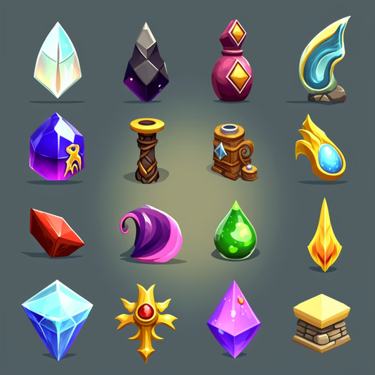 AI Midjourney Prompt for Game Asset - Magical Game Asset Design