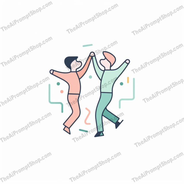 AI Midjourney Prompt for Dancing Couple Icon