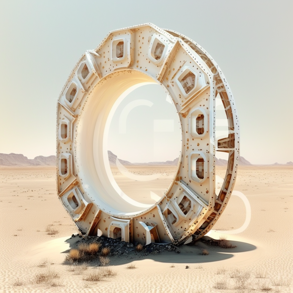 AI Midjourney Prompt for Futuristic - Alien Technology Desert Ring