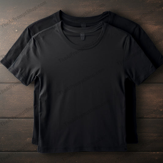 AI Midjourney Prompt for Blank Tee Shirts Templates