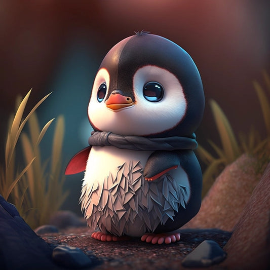 AI Midjourney Prompt for Cartoon Animal Baby Explorer