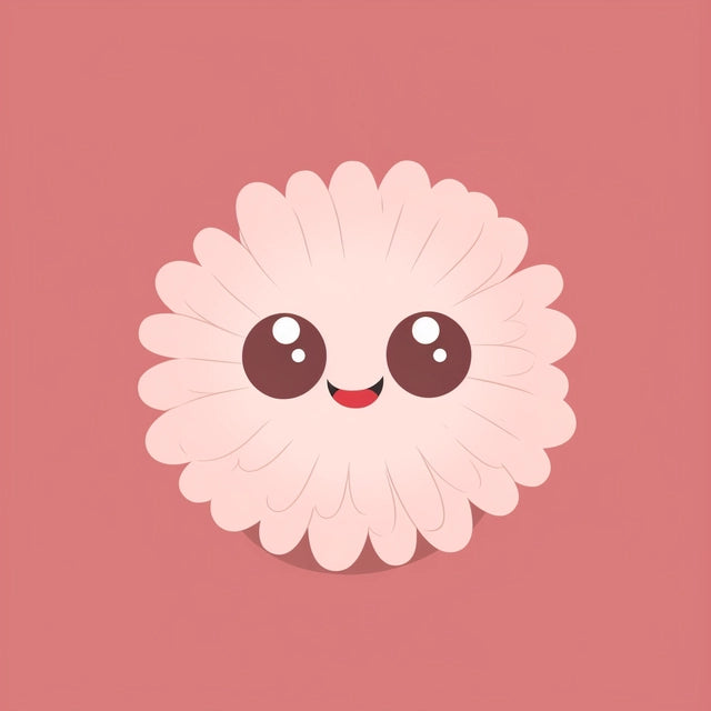 AI Midjourney Prompt for Minimalist Kawaii Flower Art