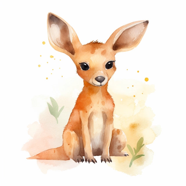 AI Midjourney Prompt for Kawaii Animal Watercolor