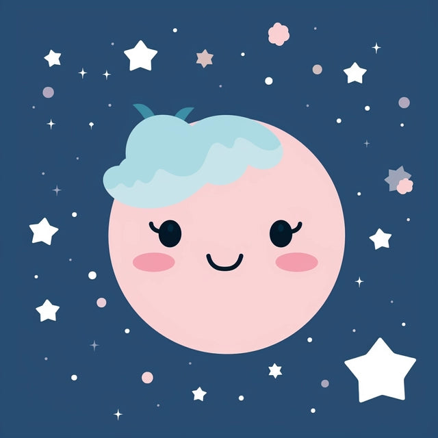 AI Midjourney Prompt for Minimalist Kawaii Flower Art