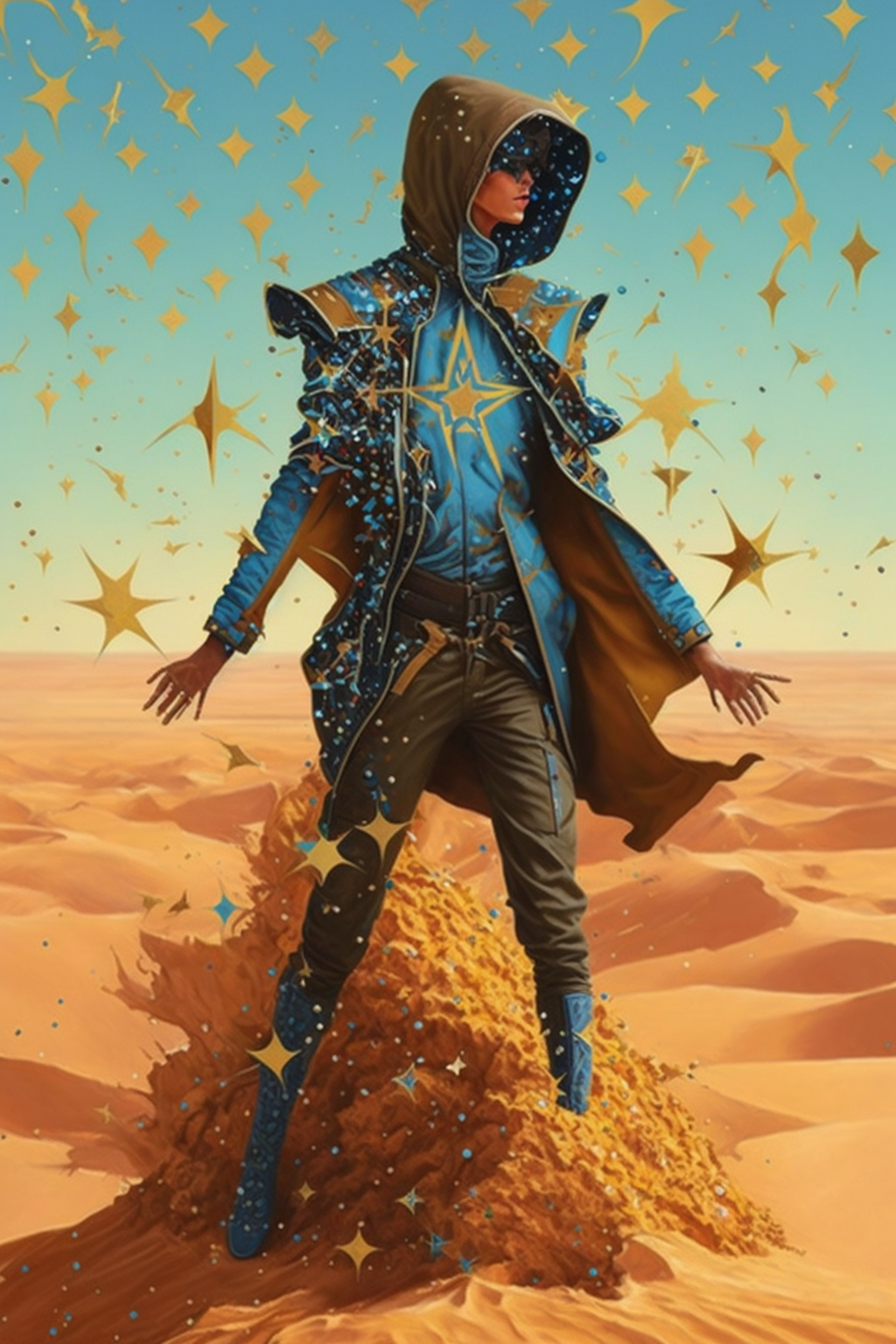 AI Midjourney Prompt for Illustration - Desert Palace Jacket