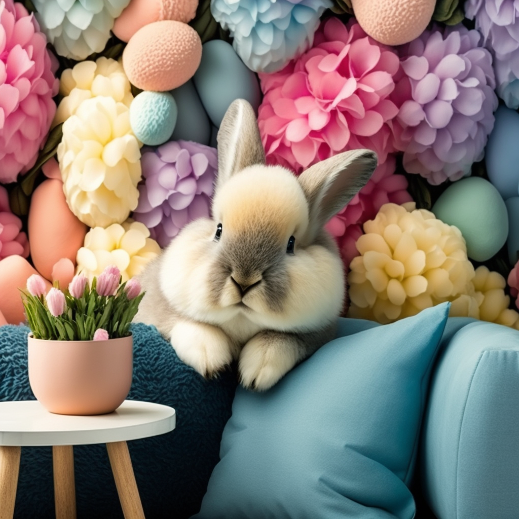 AI Midjourney Prompt for Easter - Easter Bunny