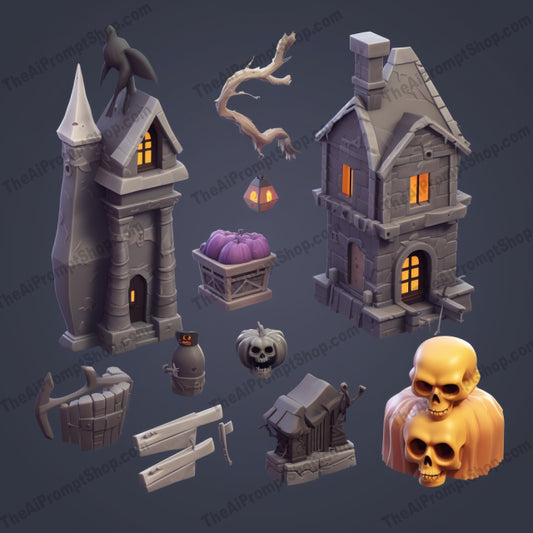 AI Midjourney Prompt for Halloween Elements