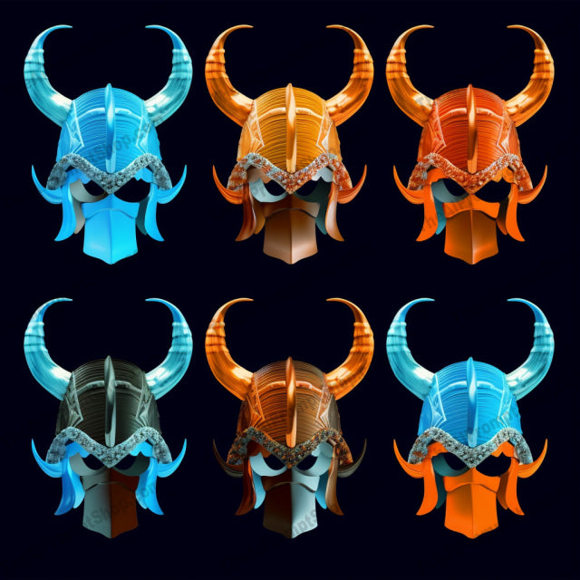 AI Midjourney Prompt for Viking Horned Helmets