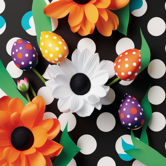 AI Midjourney Prompt for Easter: Bold Florals