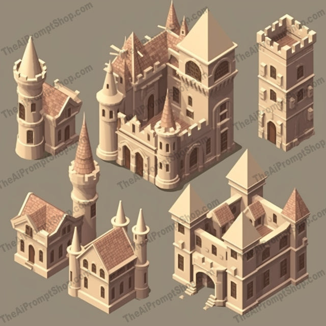 AI Midjourney Prompt for Unconventional Castle Typologies