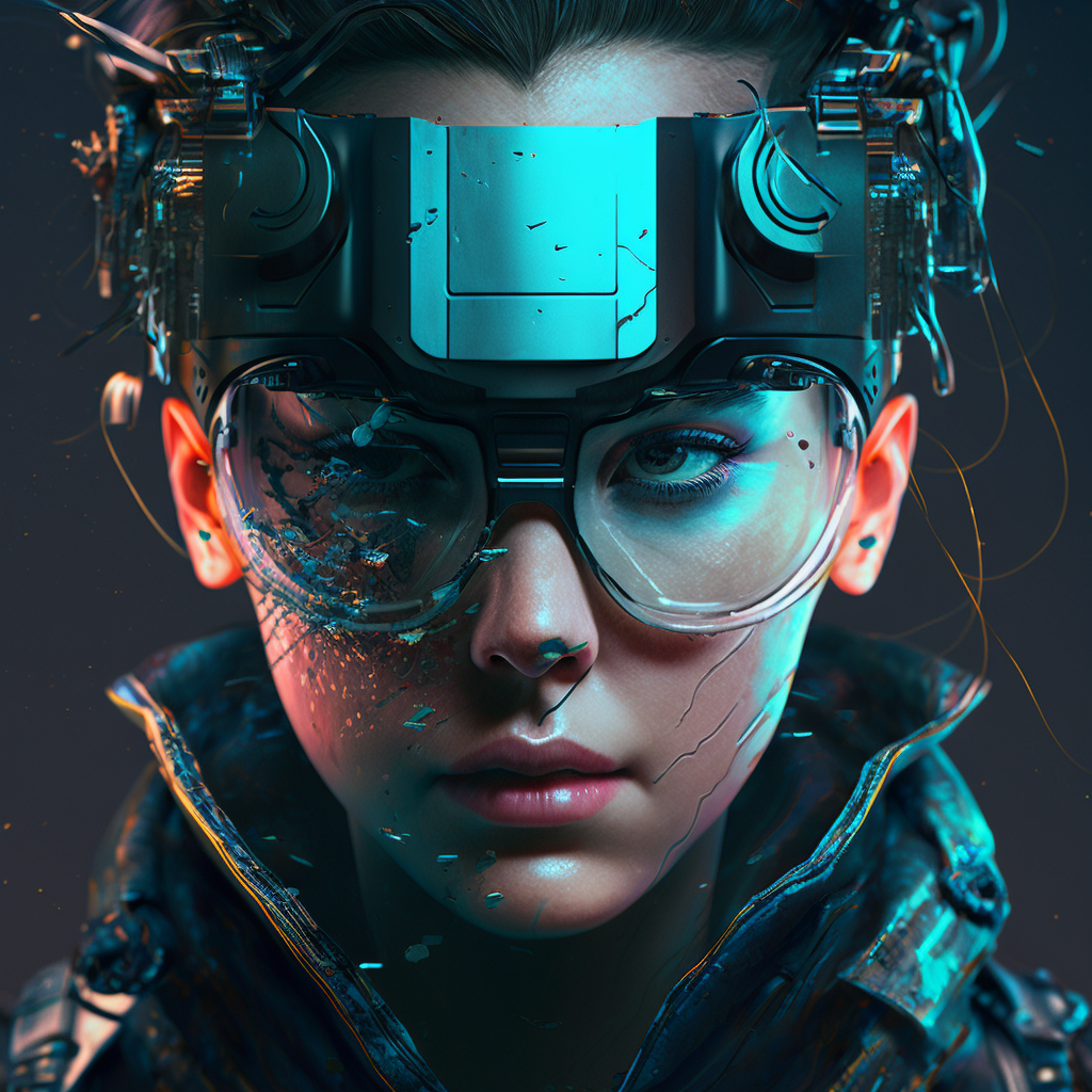 AI Midjourney Prompt for People - Cyberpunk Aesthetic Portrait – The AI ...