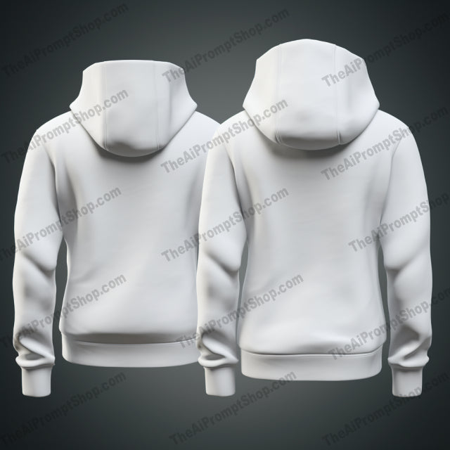 AI Midjourney Prompt for High Resolution White Hoodie