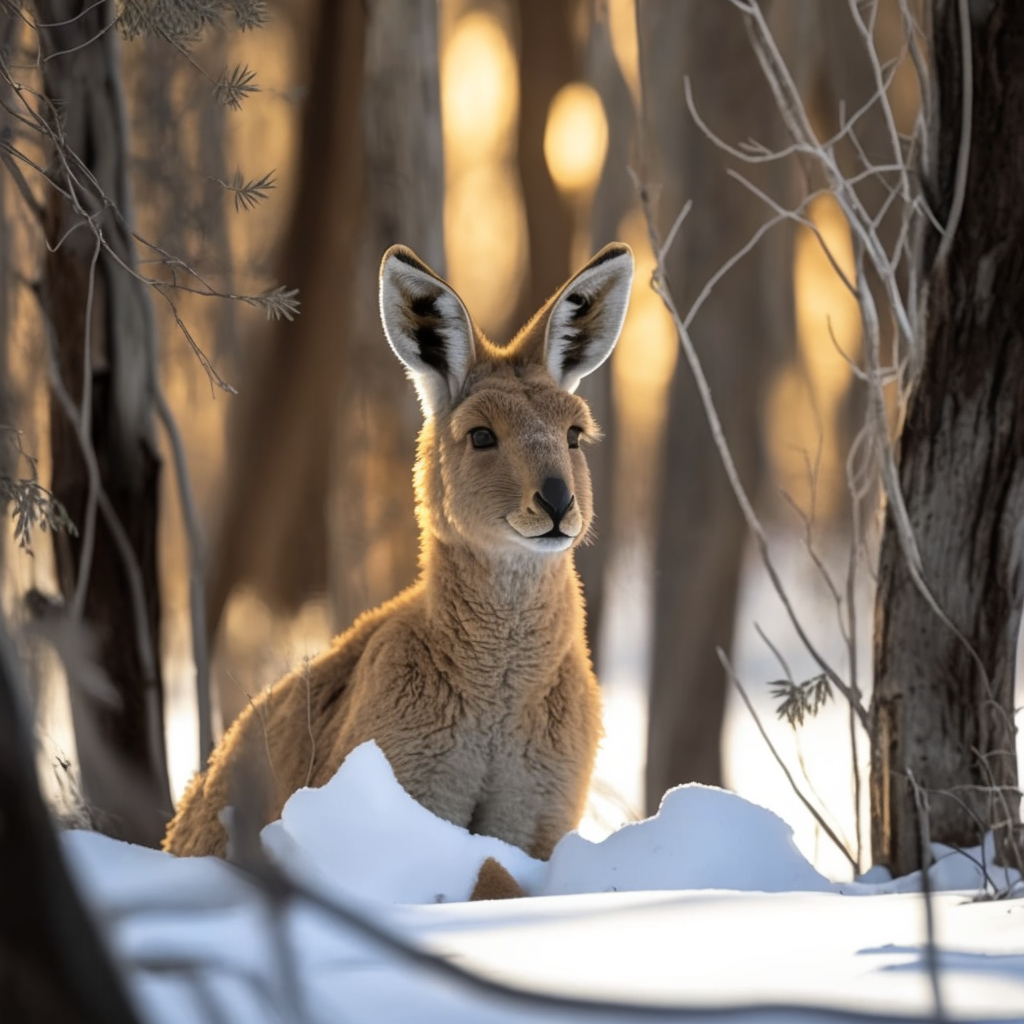 AI Midjourney Prompt for Animal - Snow Forest Animal