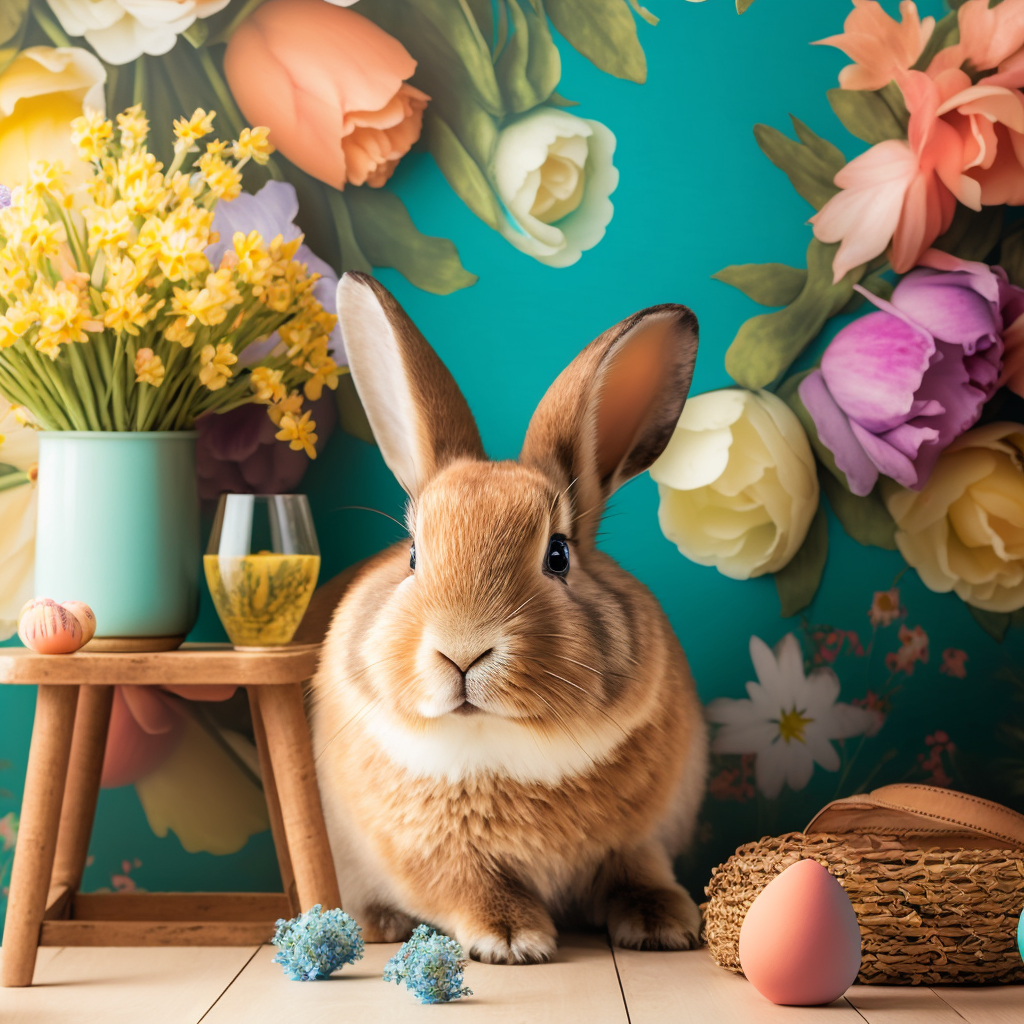 AI Midjourney Prompt for Easter - Easter Bunny