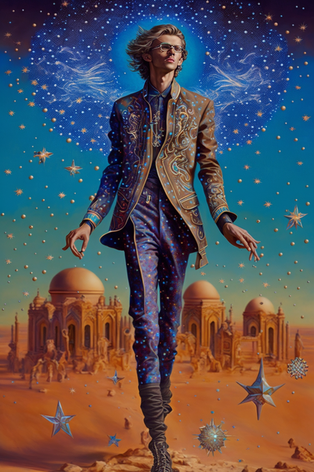 AI Midjourney Prompt for Illustration - Desert Palace Jacket