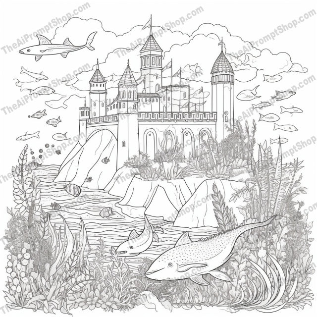 AI Midjourney Prompt for Coloring Pages - 2545