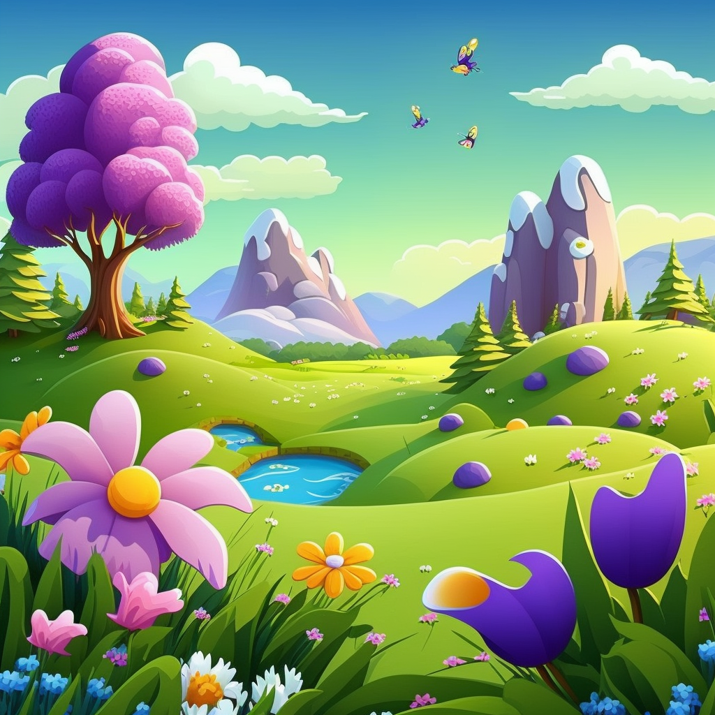 AI Midjourney Prompt for Easter - Spring Meadow