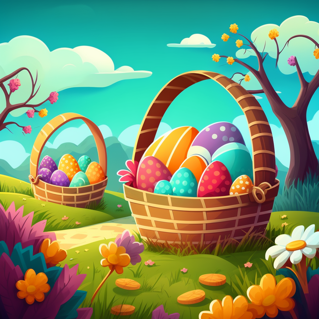 AI Midjourney Prompt for Easter - Vibrant Easter Eggs