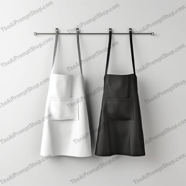 AI Midjourney Prompt for Photorealistic Apron Hangers