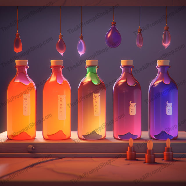 AI Midjourney Prompt for Witchy Art Bottles