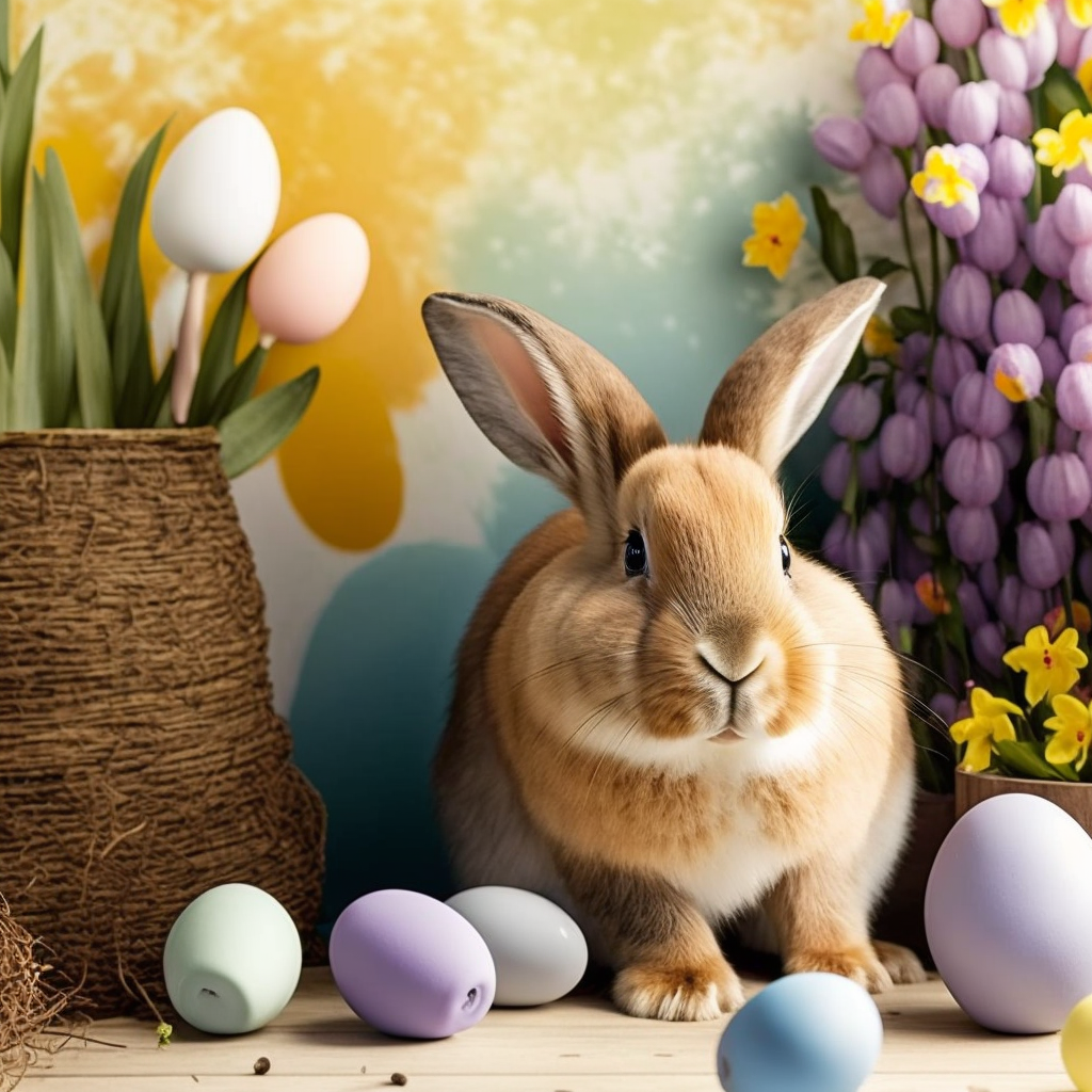 AI Midjourney Prompt for Easter - Easter Bunny