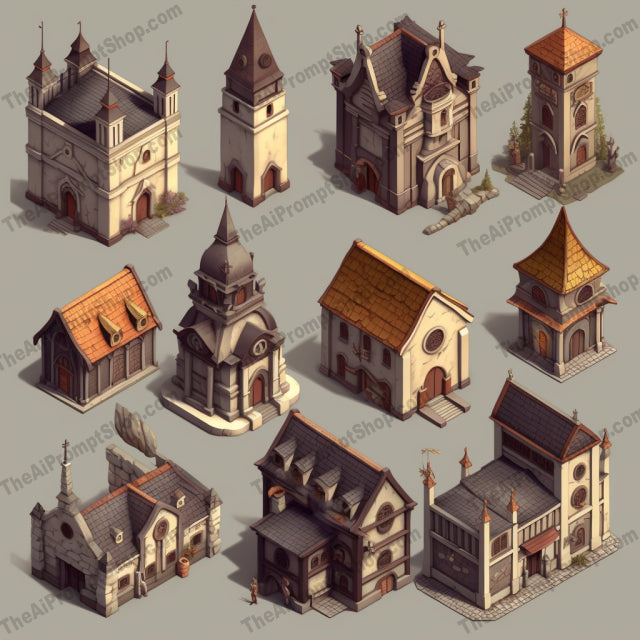 AI Midjourney Prompt for Isometric Fantasy Landscapes