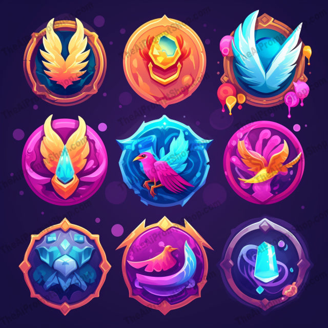 AI Midjourney Prompt for Badge Collection