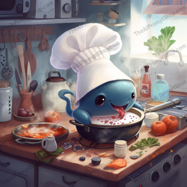 AI Midjourney Prompt for Adorable Chef Animation