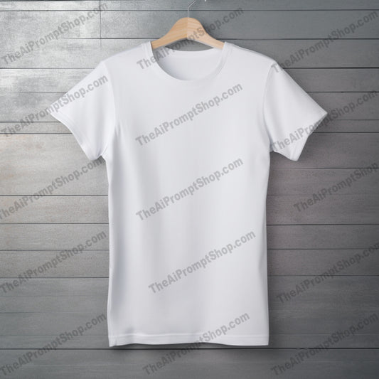 AI Midjourney Prompt for Elongated Mock-Up Tee