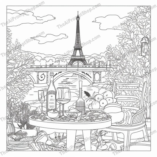 AI Midjourney Prompt for Coloring Pages - 2365