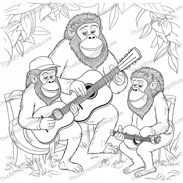 AI Midjourney Prompt for Coloring Pages - 2573