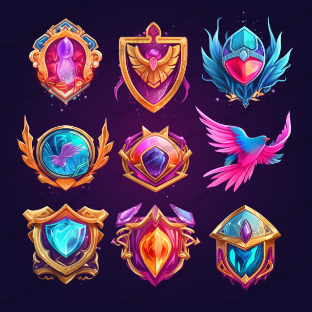 AI Midjourney Prompt for Badge Collection