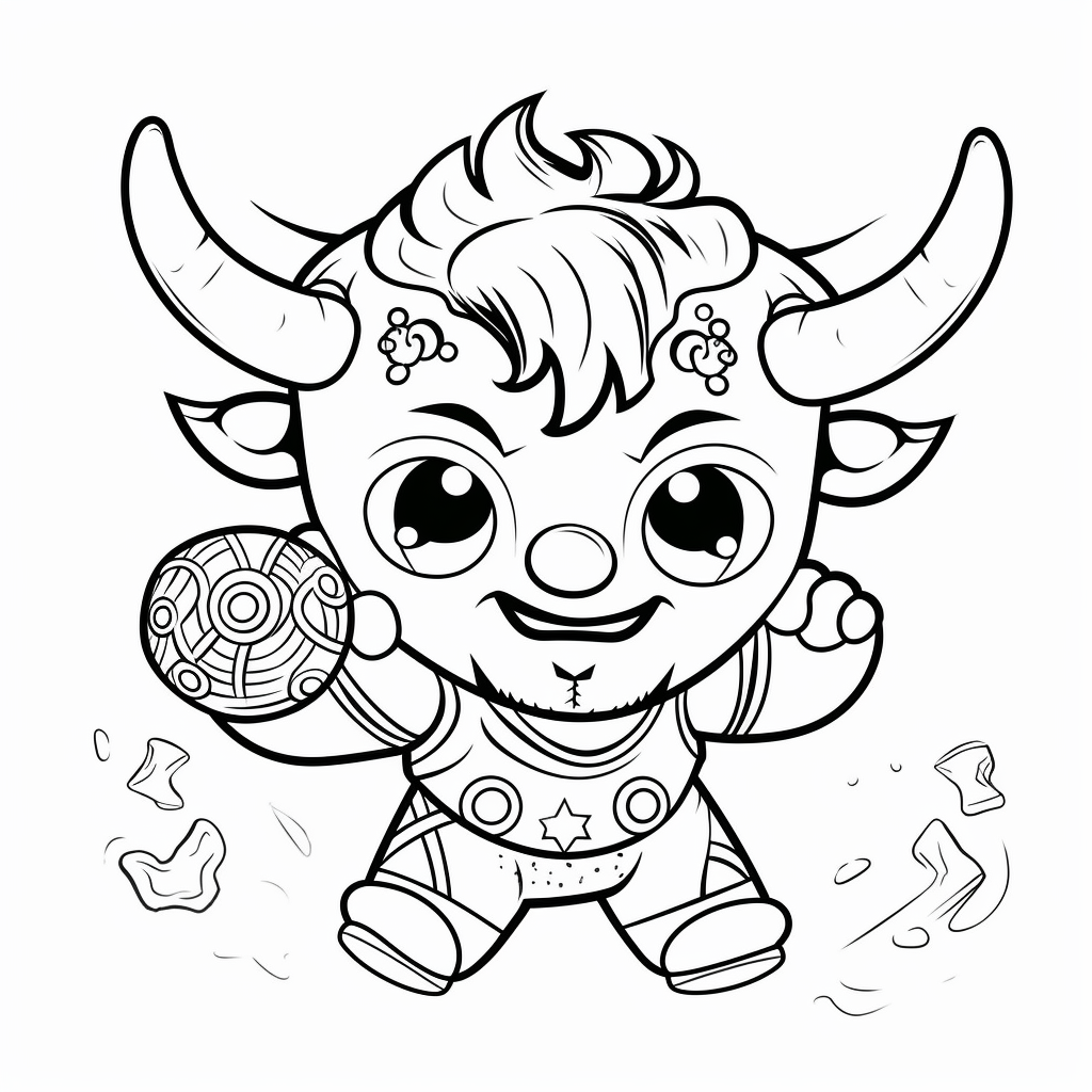 AI Midjourney Prompt for Coloring Page - Animal Crossing Style Suit Puppy