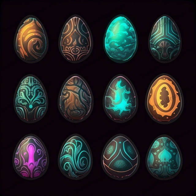 AI Midjourney Prompt for Enchanting Easter Egg Icons