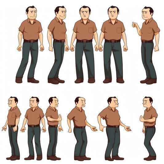 AI Midjourney Prompt for Animated Style Poses