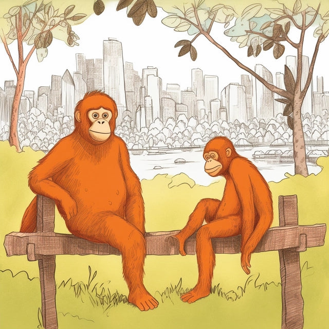 AI Midjourney Prompt for Storybook Illustrations - Child Drawing of Animals