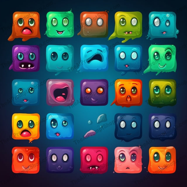 AI Midjourney Prompt for Colorful Mindful Faces