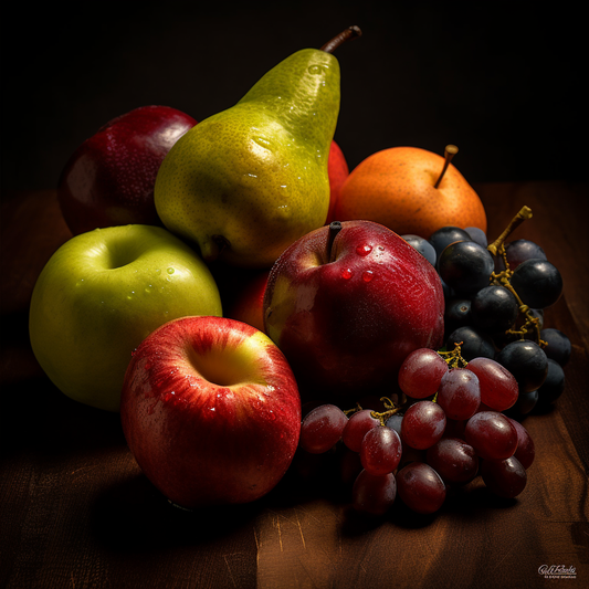 AI Midjourney Prompt for Food - Ultra-Realistic Fruit Selection Photography