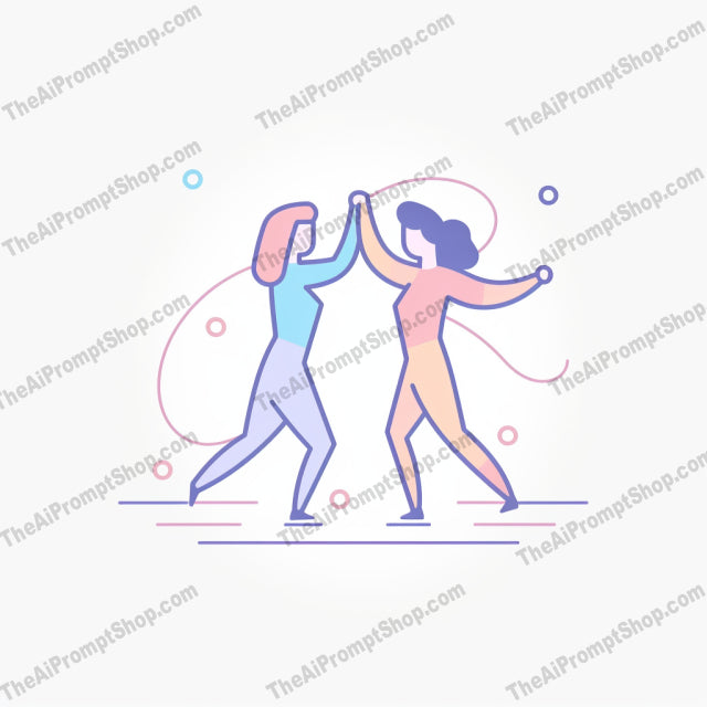 AI Midjourney Prompt for Dancing Couple Icon