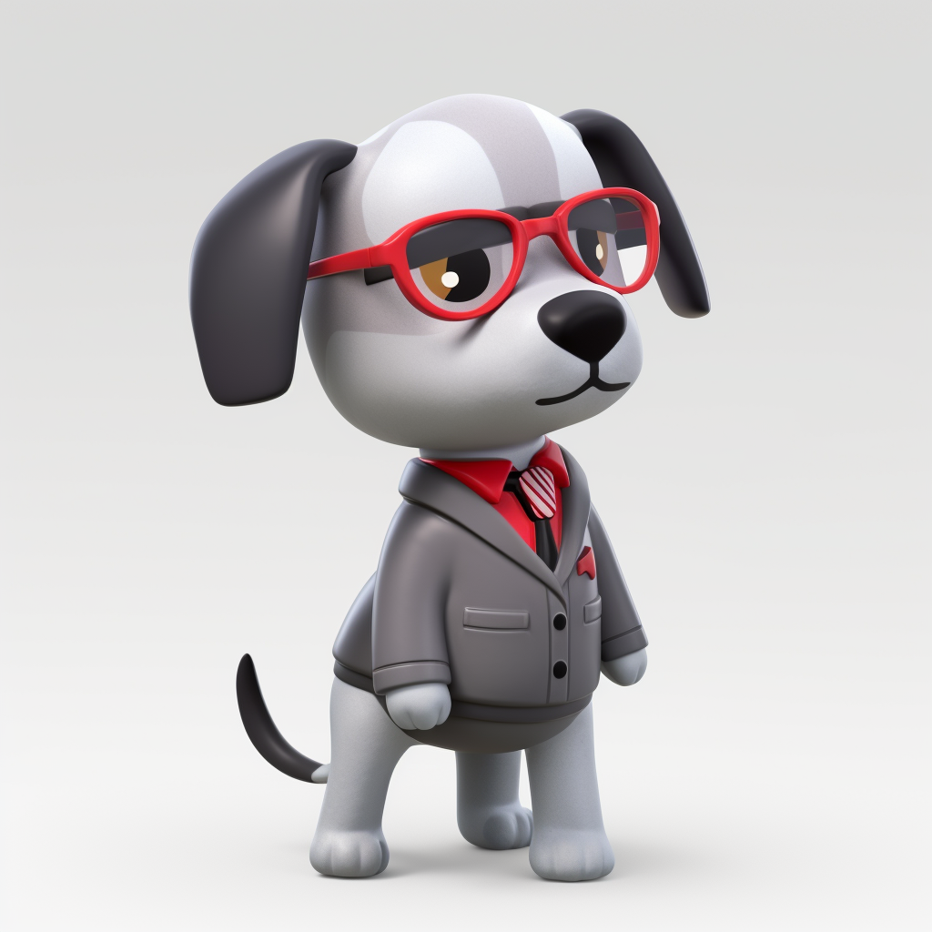 AI Midjourney Prompt for Animal - Stylish Suit Puppy