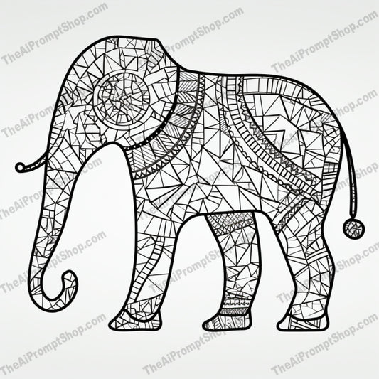 AI Midjourney Prompt for Coloring Pages - 2167