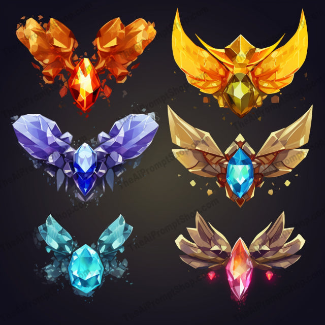 AI Midjourney Prompt for Crystal Wings