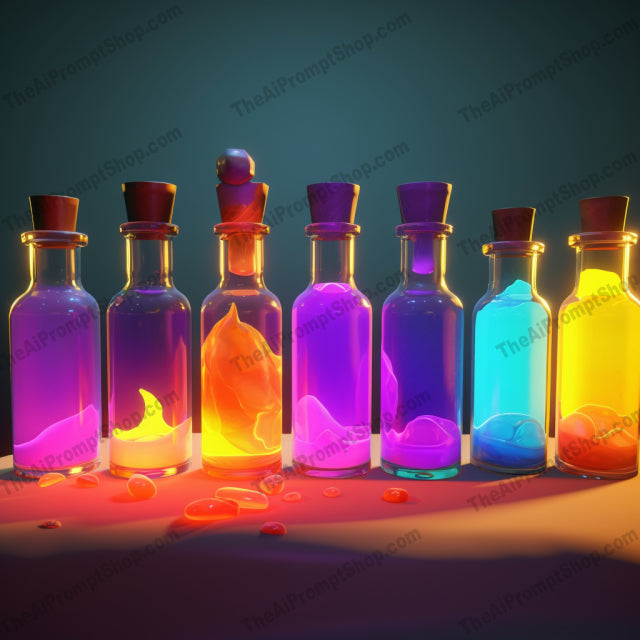 AI Midjourney Prompt for Witchy Art Bottles